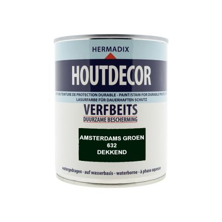 Hermadix Houtdecor Verfbeits Dekkend - Amsterdams Groen