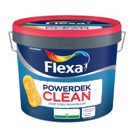 Flexa Powerdek Clean Wit - 10 liter