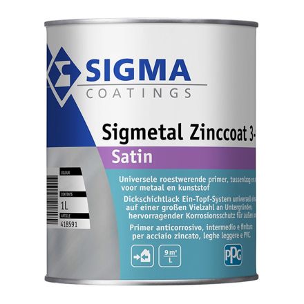Sigma Sigmetal Zinccoat 3 in 1 - Satin 