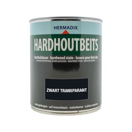 Hermadix Hardhoutbeits - Zwart Transparant