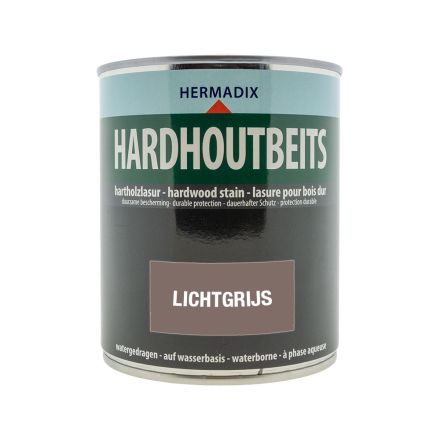 Hermadix Hardhoutbeits - Lichtgrijs