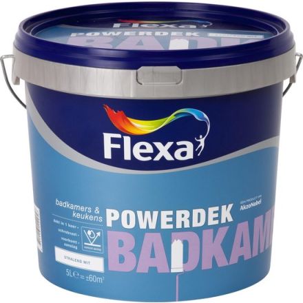 Flexa Powerdek Badkamer & Keuken Muurverf - Wit