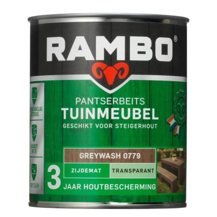 Rambo Pantserbeits Tuinmeubel - Greywash 750 ml
