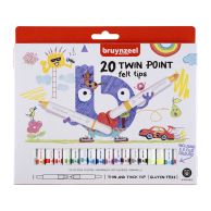 Bruynzeel Kids Twin Point viltstiften set 20