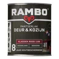 Rambo Pantserlak Deur & Kozijn Hoogglans Dekkend - Klassiek Rood