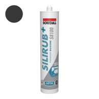 Soudal Silirub+ S8100 Sanitair Siliconenkit - Zwart