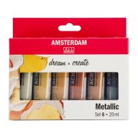 Amsterdam Standard Series acrylverf metallic set | 6