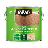 Cetabever Tuin Vlonder en Terrasbeits Anti-Slip Kleurloos - 2,5 Liter 
