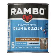 Rambo Pantserbeits Deur & Kozijn Zijdeglans Transparant - Teakhout 750 ml