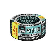 Bison Power Repair Tape - Grijs 25m + 5 gratis
